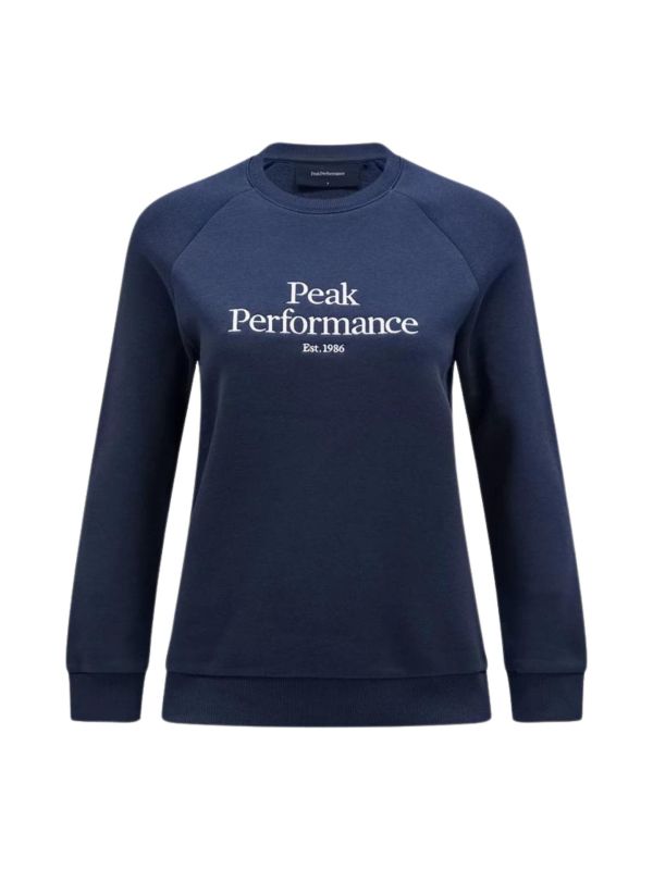 Bluza Peak Performance damska Original Crew granatowa