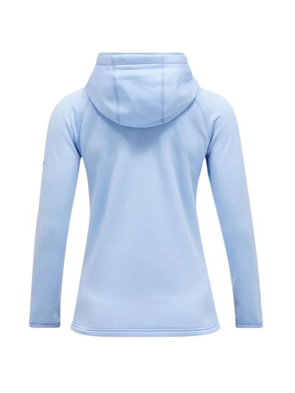 Bluza Peak Performance damska Chill Light Zip Hood niebieska