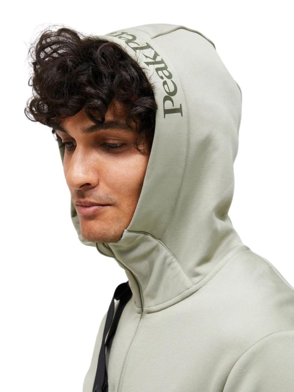 Bluza Peak Performance męska Rider Tech Zip Hood Limit Green