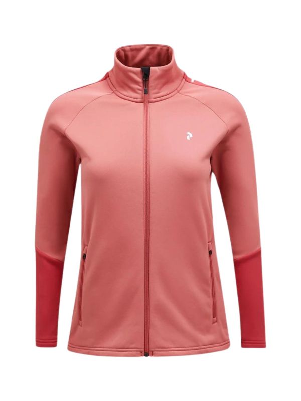 Bluza Peak Performance damska Rider Zip Jacket różowa