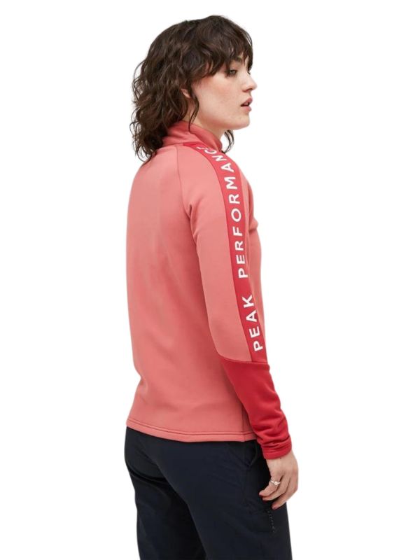 Bluza Peak Performance damska Rider Zip Jacket różowa