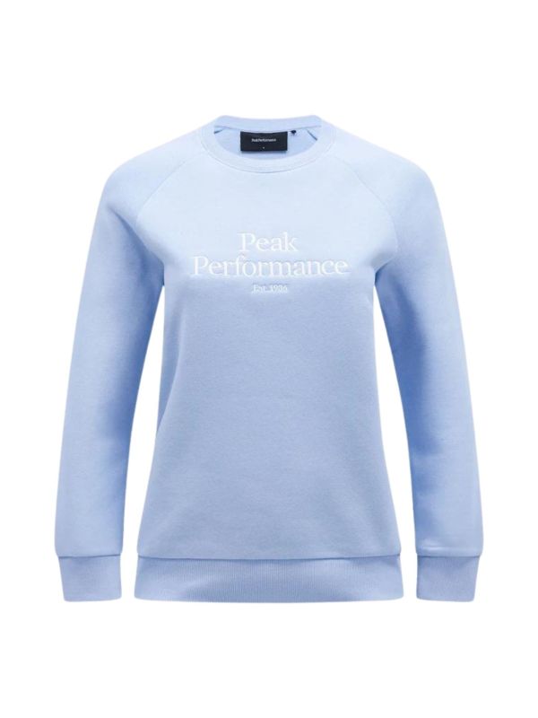 Bluza Peak Performance damska Original Crew niebieska