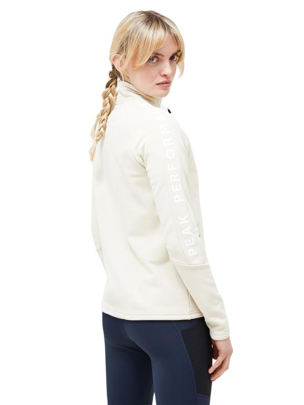 Bluza Peak Performance damska Rider Zip Jacket beżowa