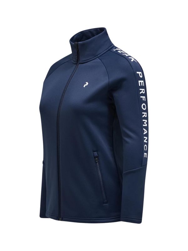 Bluza Peak Performance damska Rider Zip Jacket granatowa