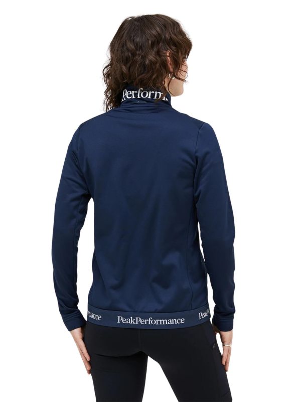 Bluza Peak Performance damska Rider Tech Zip Jacket granatowa