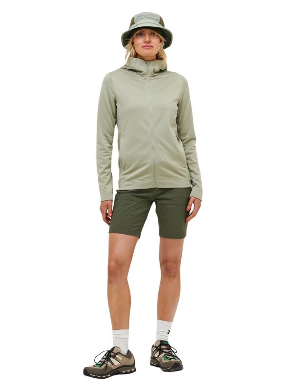 Bluza Peak Performance damska Rider Tech Zip Hood Limit zielona