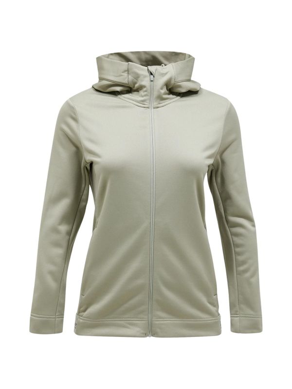 Bluza Peak Performance damska Rider Tech Zip Hood Limit zielona