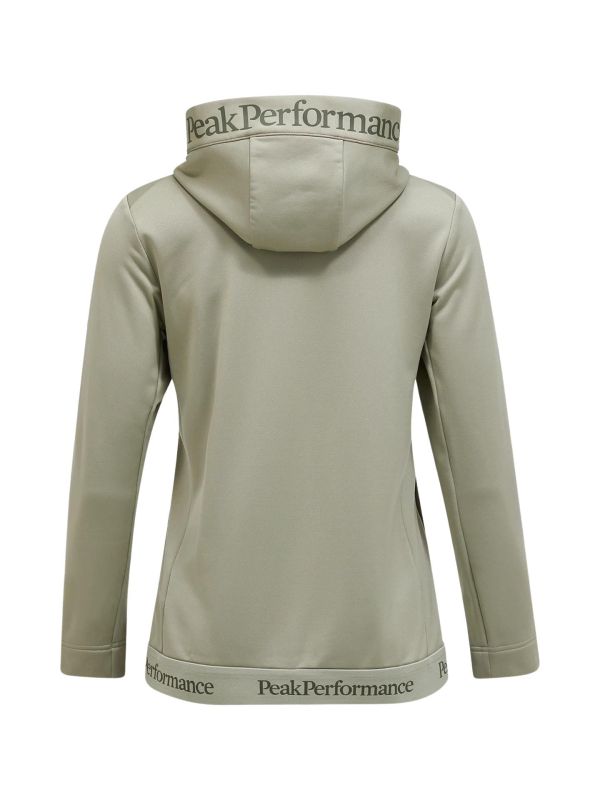 Bluza Peak Performance damska Rider Tech Zip Hood Limit zielona