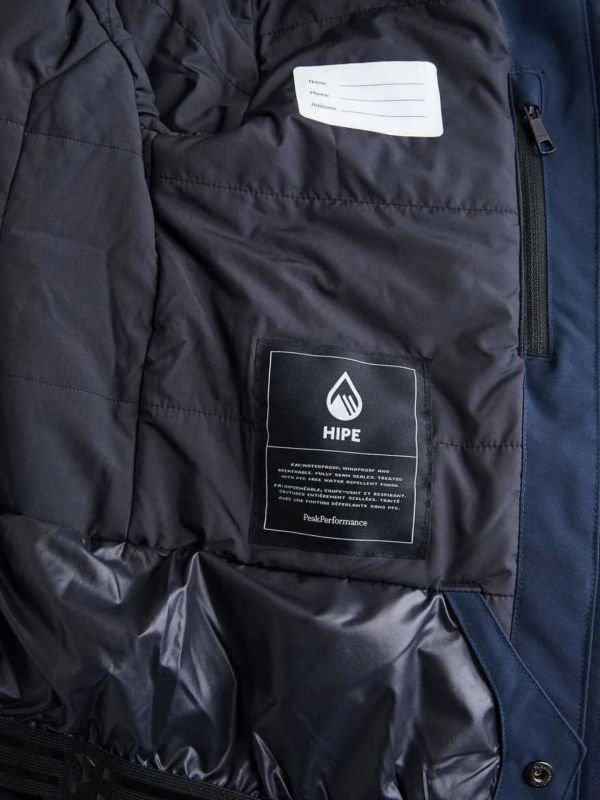 Kurtka Narciarska Peak Performance Jr Maroon Jacket Niebieska