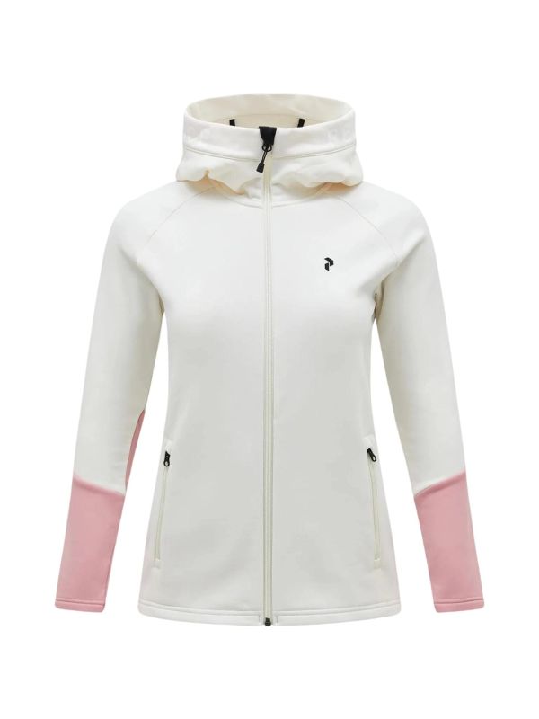 Bluza Peak Performance damska Rider Zip Hood biała