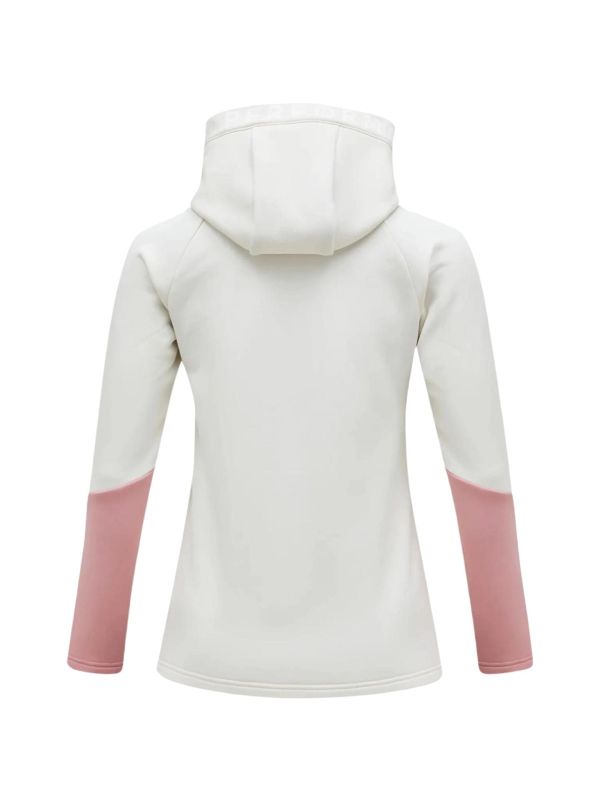 Bluza Peak Performance damska Rider Zip Hood biała
