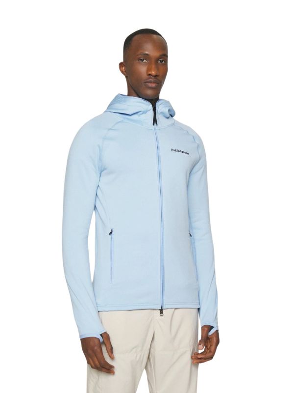 Bluza Peak Performance M Chill Light Zip Hood niebieska