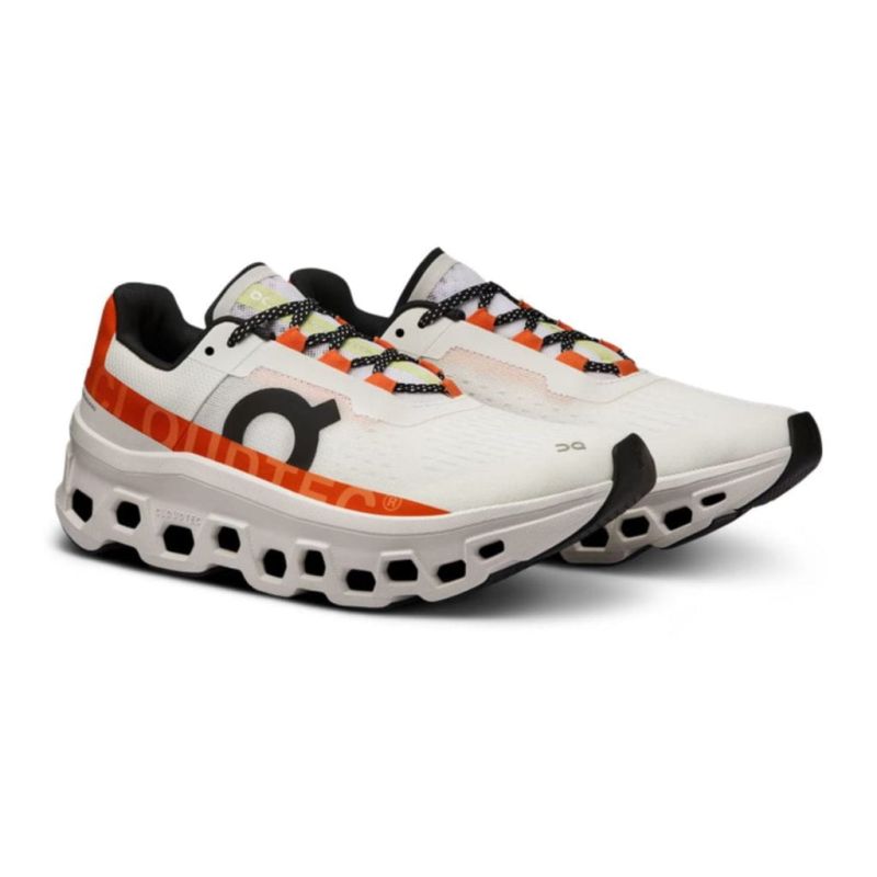 Buty damskie On Running Cloudmonster biało-pomarańczowe