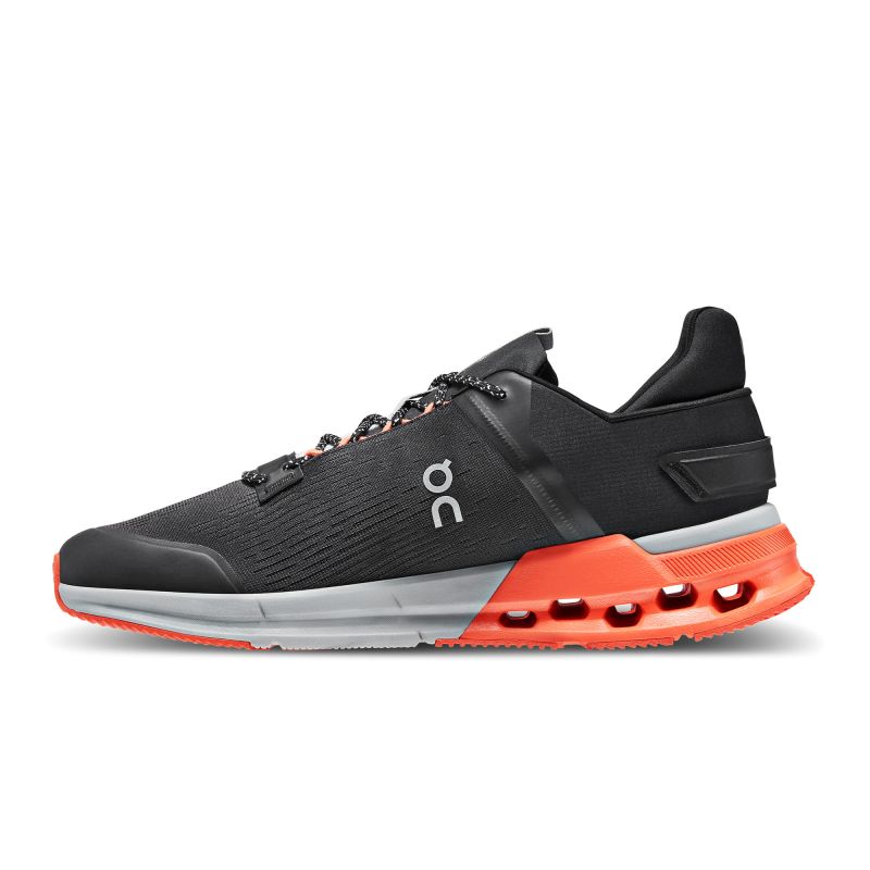 Buty męskie On Running Cloudnova Flux czarno-pomarańczowe