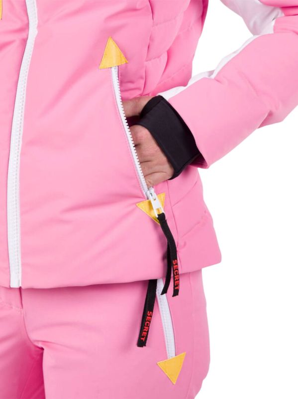 Kurtka narciarska Rossignol JCC damska W Pilot Down JKT różowa