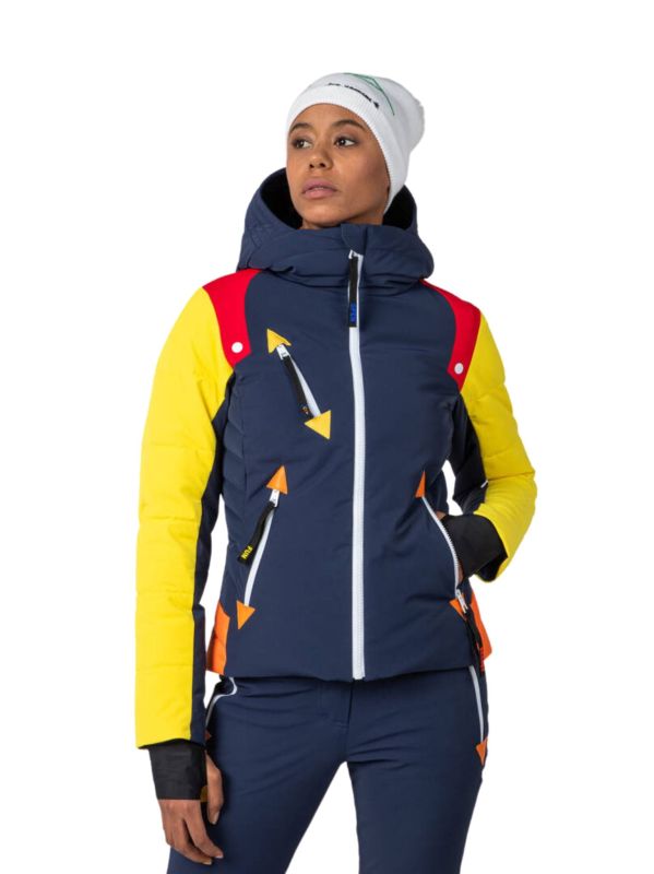 Kurtka narciarska Rossignol JCC damska W Pilot Down JKT granatowa