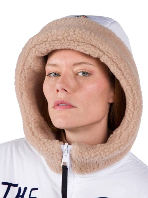 Kurtka narciarska Rossignol JCC damska W Yety Fleecy Bomber JKT biała