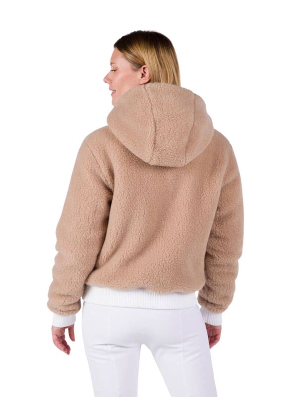 Kurtka narciarska Rossignol JCC damska W Yety Fleecy Bomber JKT biała