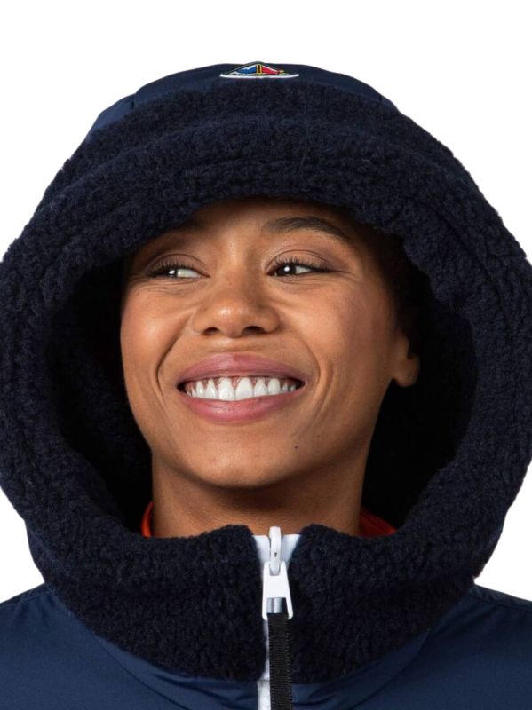 Kurtka narciarska Rossignol JCC damska W Yety Fleecy Bomber JKT granatowa