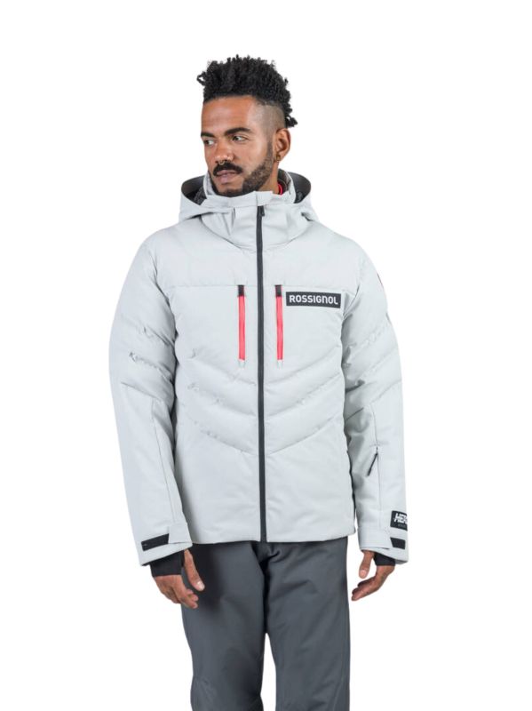 Kurtka Narciarska Rossignol męska Hero Blackside puffy JKT szara