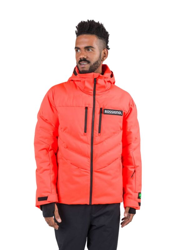 Kurtka Narciarska Rossignol męska Hero Blackside puffy JKT pomarańczowa