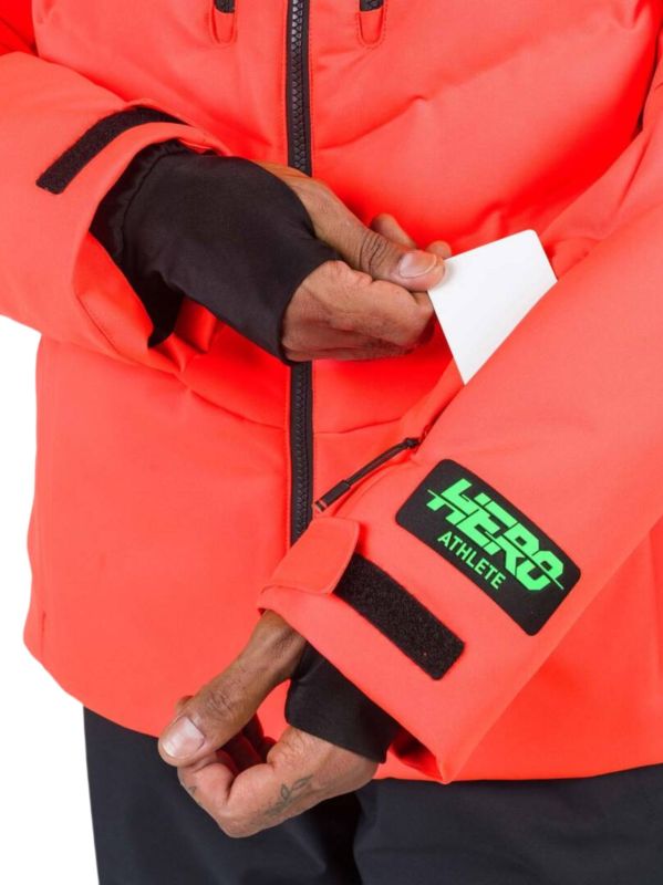Kurtka Narciarska Rossignol męska Hero Blackside puffy JKT pomarańczowa
