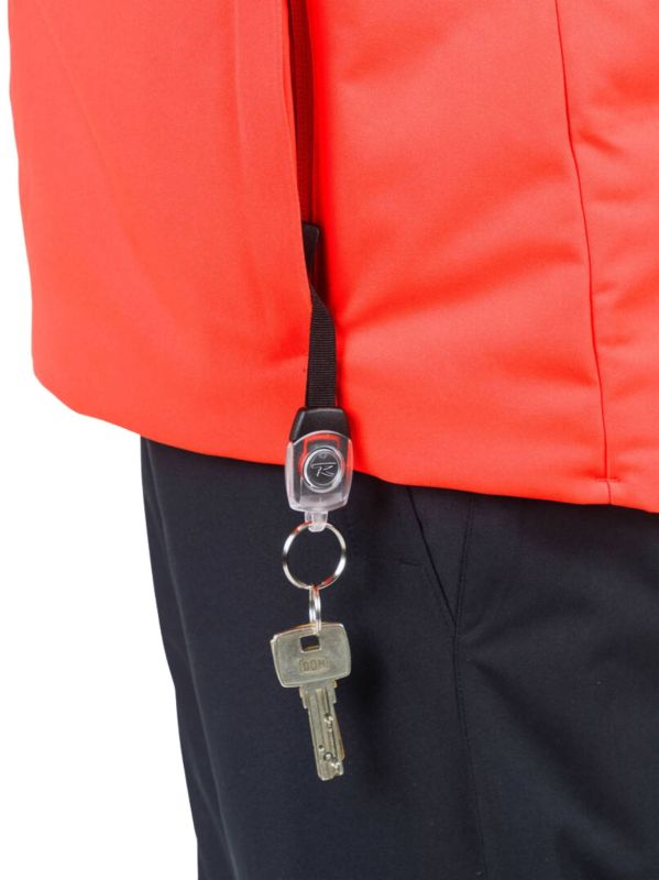 Kurtka Narciarska Rossignol męska Hero Blackside puffy JKT pomarańczowa