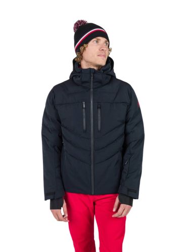 Kurtka Narciarska Rossignol męska Blackside puffy JKT czarna