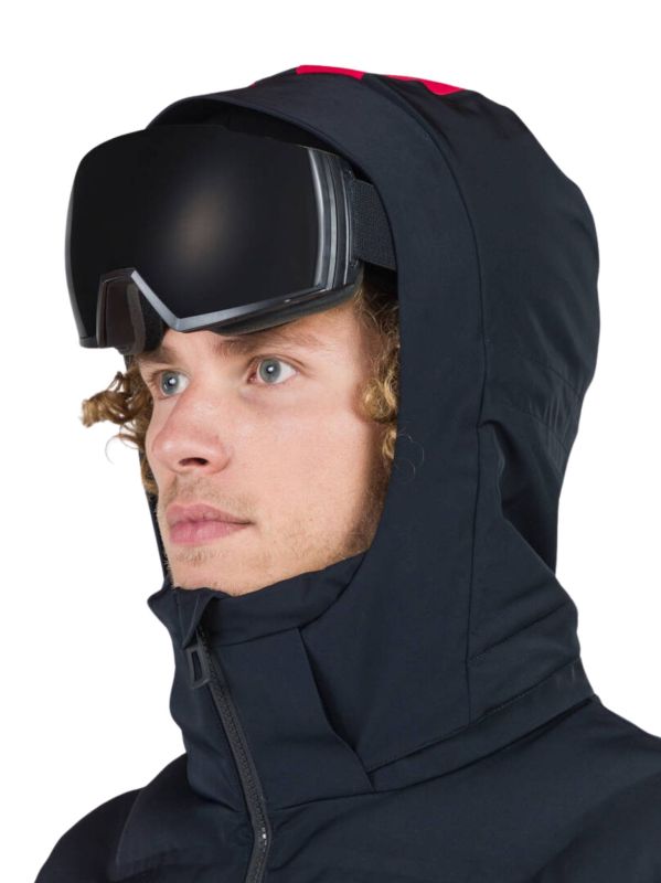 Kurtka Narciarska Rossignol męska Blackside puffy JKT czarna