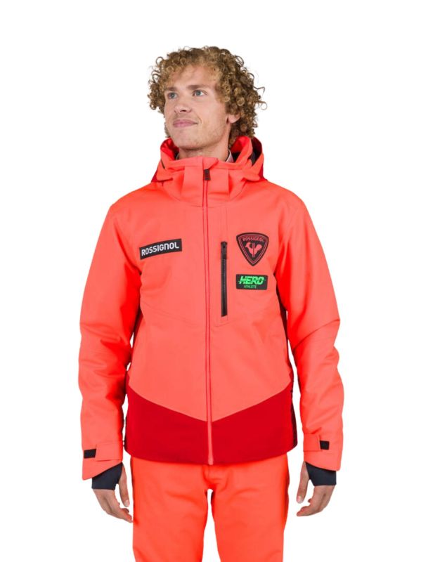 Kurtka Narciarska Rossignol męska Hero Blackside JKT pomarańczowa