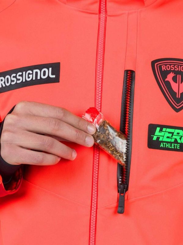 Kurtka Narciarska Rossignol męska Hero Blackside JKT pomarańczowa
