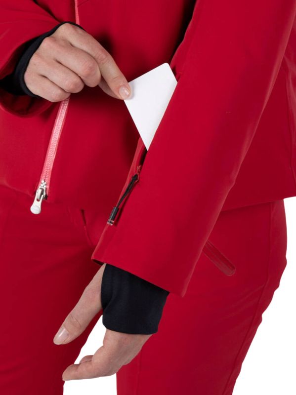 Kurtka Narciarska Rossignol damska W Blackside JKT czerwona