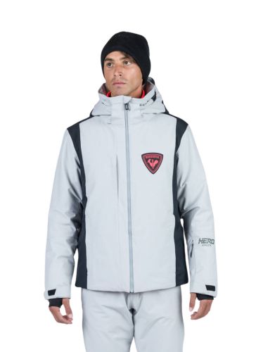 Kurtka Narciarska Rossignol męska Hero Velika JKT jasno-szara