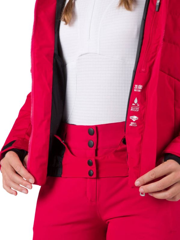 Kurtka Narciarska Rossignol damska W Wispile puffy JKT czerwona