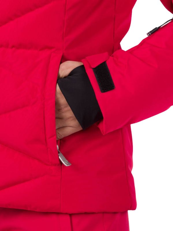 Kurtka Narciarska Rossignol damska W Staci pearly JKT czerwona