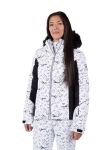 Kurtka narciarska Rossignol damska W Staci PR Puffy JKT biała