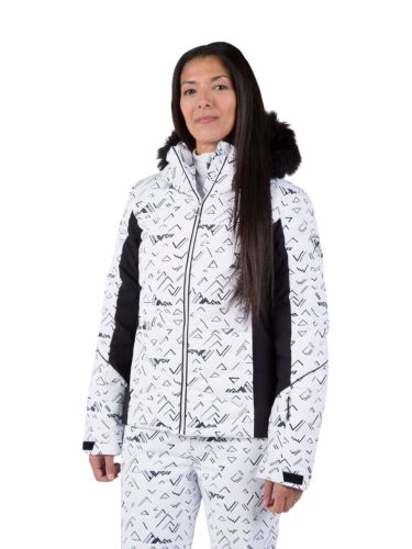 Kurtka narciarska Rossignol damska W Staci PR Puffy JKT biała