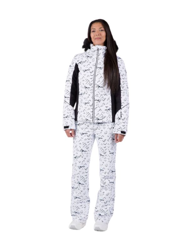 Kurtka narciarska Rossignol damska W Staci PR Puffy JKT biała