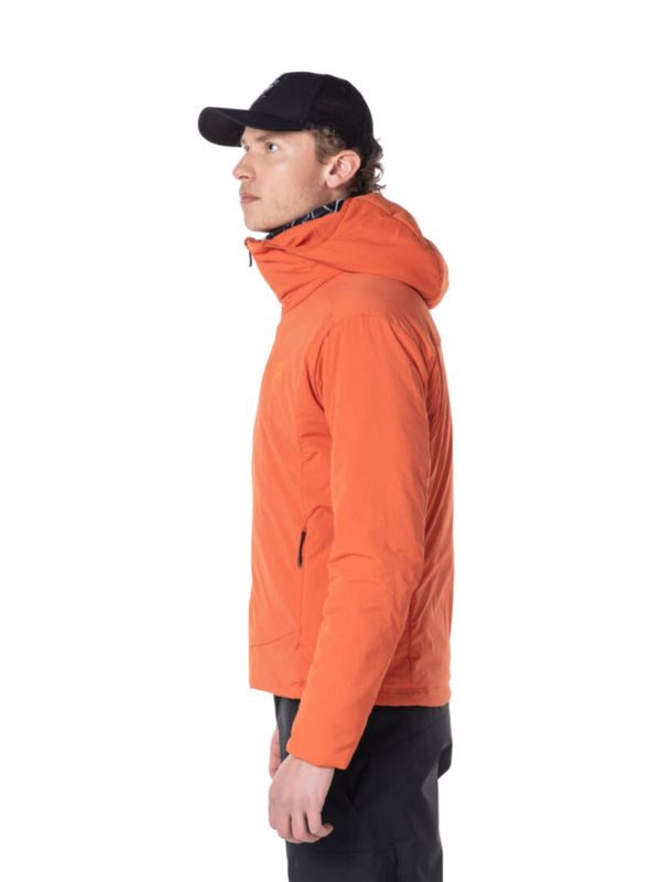 Kurtka narciarska Rossignol męska Opside Hoodie JKT pomarańczowa