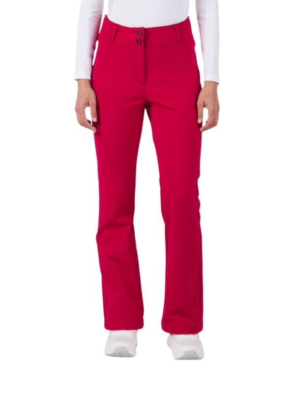 Spodnie Rossignol damskie W Ski Softshell Pant czerwone
