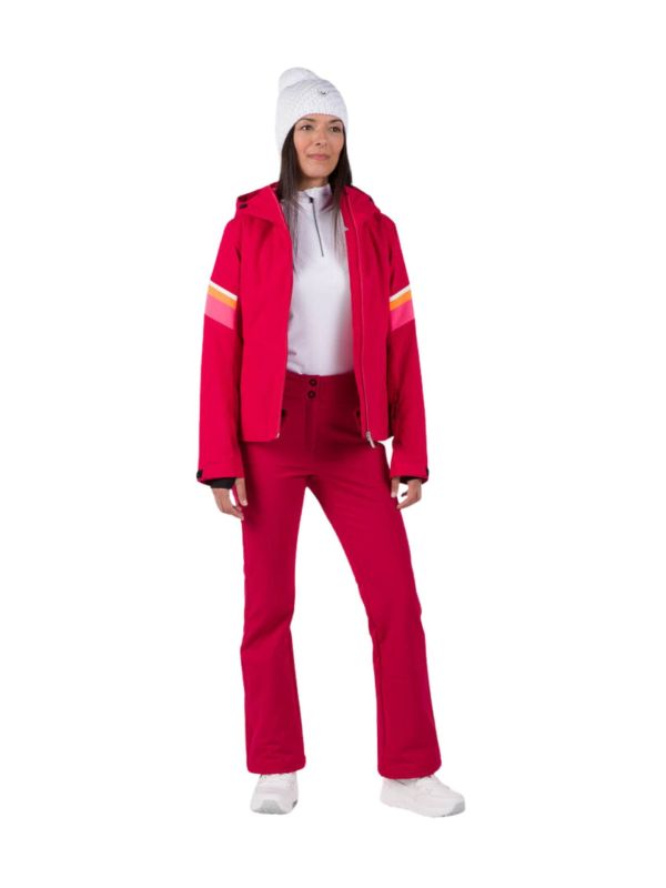Spodnie Rossignol damskie W Ski Softshell Pant czerwone