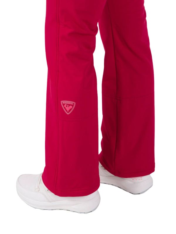Spodnie Rossignol damskie W Ski Softshell Pant czerwone