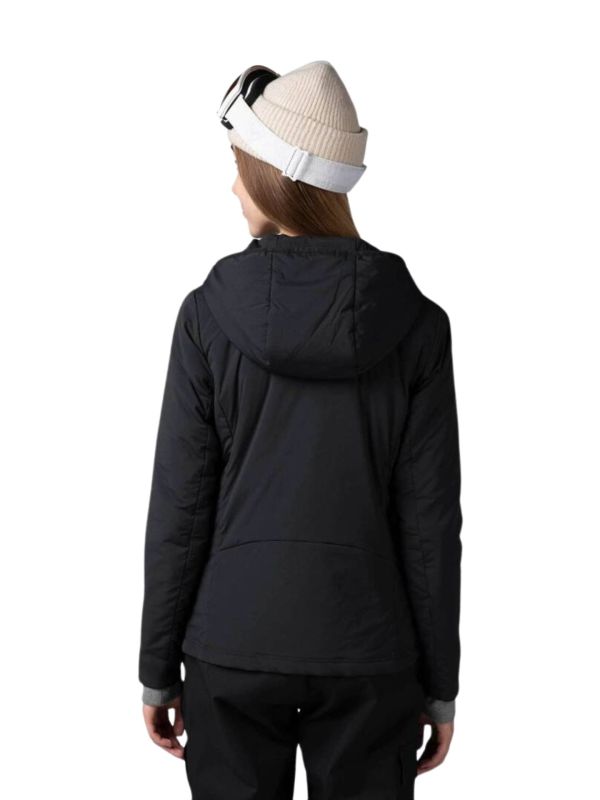 Kurtka narciarska Rossignol damska W Opside Hoodie JKT czarna