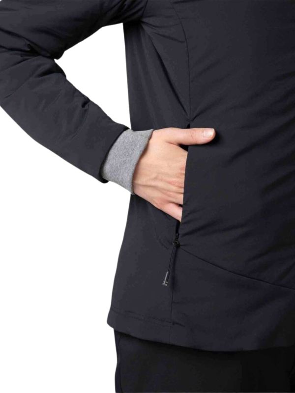 Kurtka narciarska Rossignol damska W Opside Hoodie JKT czarna