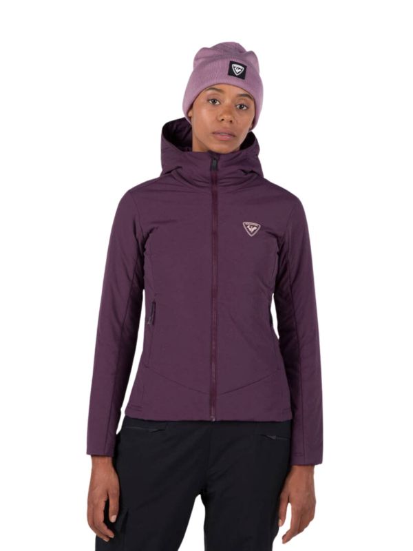 Kurtka narciarska Rossignol damska W Opside Hoodie JKT fioletowa