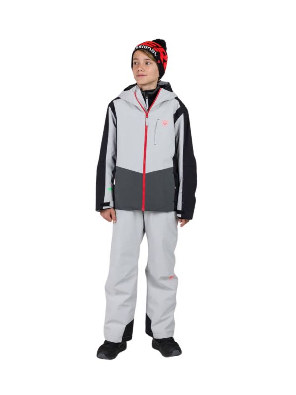 Kurtka narciarska Rossignol dziecięca Boy Hero Velika JKT szara