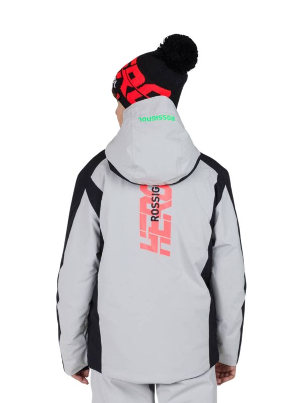 Kurtka narciarska Rossignol dziecięca Boy Hero Velika JKT szara