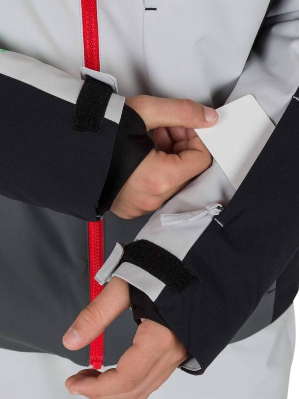 Kurtka narciarska Rossignol dziecięca Boy Hero Velika JKT szara