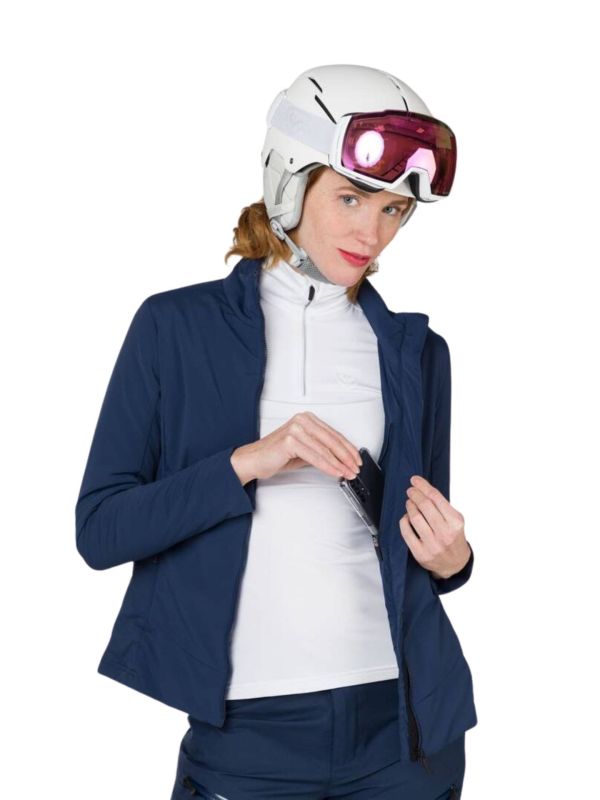 Kurtka narciarska Rossignol damska W Opside JKT granatowa