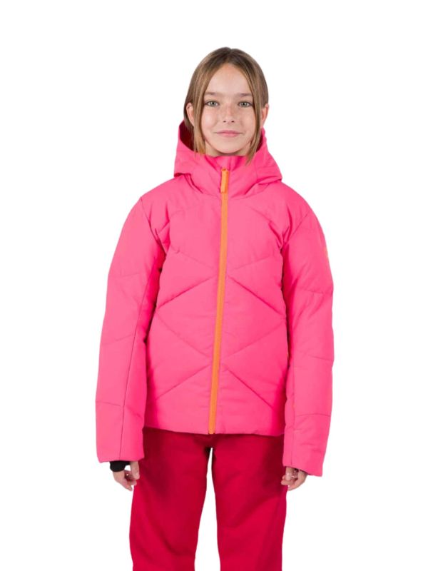 Kurtka narciarska Rossignol dziecięca Girl Staci JKT różowa